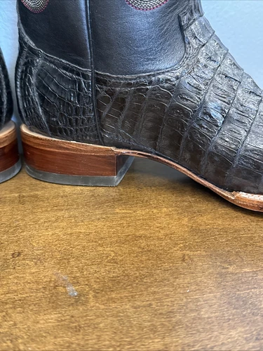 ❤️ Botas de Colección Don Cuco’s Vaquero Occidental Personalizadas Piel de Cocodrilo EE. UU. 12 - Imagen 11 de 17