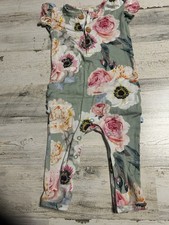 Posh peanut Bamboo Floral Romper 6-9 M
