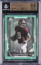 2015 BOWMAN GREEN #R44 AMARI COOPER ROOKIE RC /99 BGS 9.5