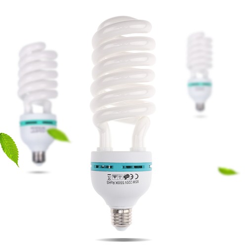White Bulb 85W 220V 5500K E27 low Energy Saving Daylight Photo Studio CFL Lamps - Picture 5 of 12