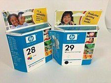 New Genuine HP 27 Black 28 Color Ink Cartridges Sealed - Bundle Exp 2007