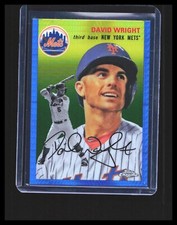 2023 David Wright - Topps Chrome Platinum Anniversary Blue #492 New York Mets 