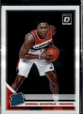 2019-20 Donruss Optic #187 Admiral Schofield Rated Rookie Wizards RC