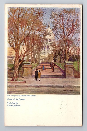 Washington DC-Dome Of The Capitol, Antique, Vintage c1931 Souvenir Postcard