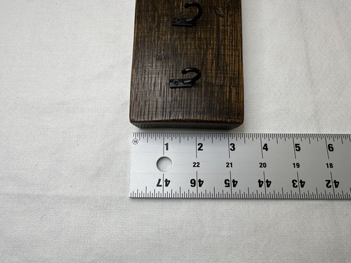 Stained Jack Daniel's Whiskey Barrel 5 Hook Stave Key Holder - Picture 3 of 5