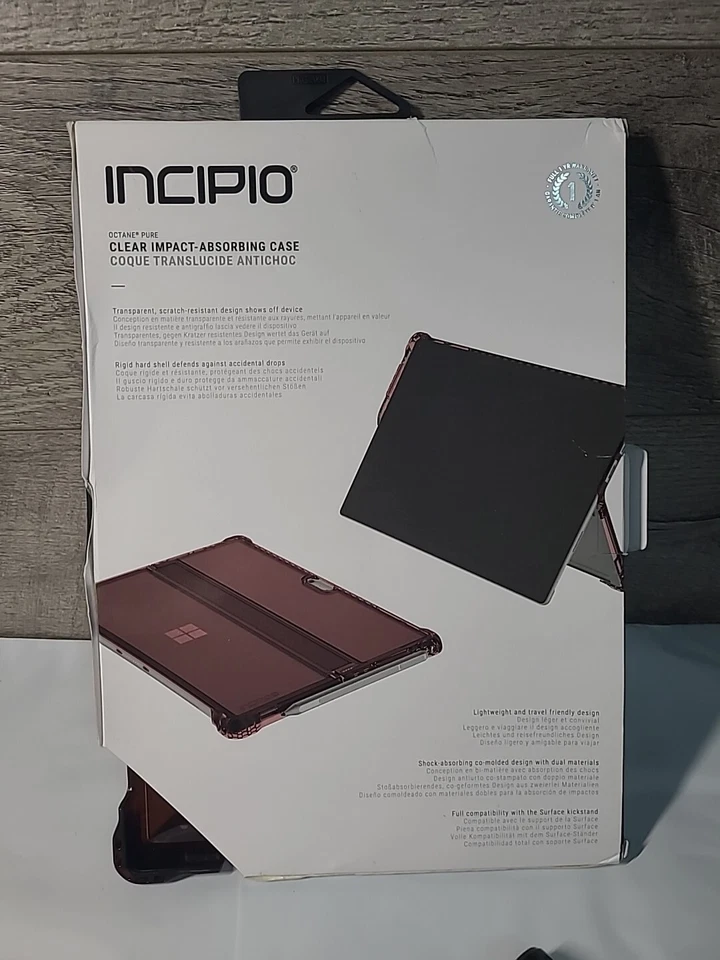 INCIPIO Octane Pure Rugged Case For Microsoft Surface Pro 2017 Burgundy - Image 3 of 4