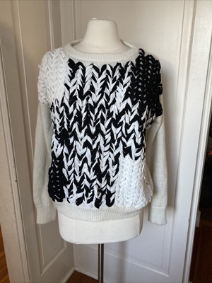 zara black knit sweater