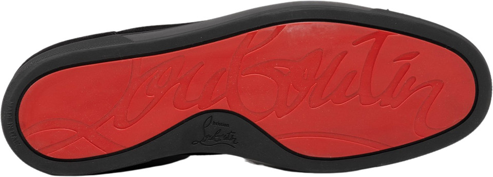 Christian Louboutin Christian Louboutin Louis Junior Spikes Flat Taupe