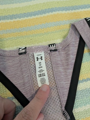⭐ Under Armour Knockout Purple Athletic Tank Top XS - Picture 9 of 16