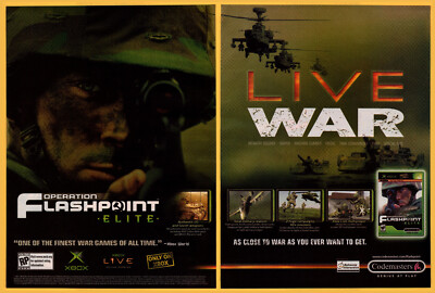 Operation Flashpoint Elite - 2 Page Video Game Print Ad / Poster Promo Art 2006