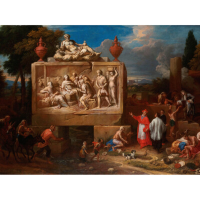 Ferguson Fantasie Landschaft St Charles Borromeo Kunstdruck Leinwand 30x40 cm