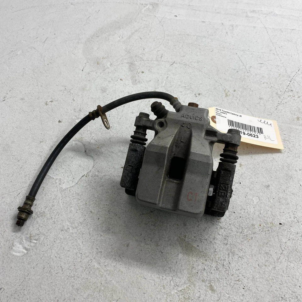 2018-2021 Toyota Camry Rear Left Driver Side Disc Brake Caliper Assembly OEM - Image 2 of 4