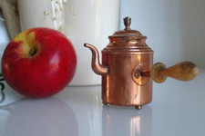 mini Kupfer Mokkakanne Kupferkanne K&auml;nnchen Kanne Puppenstube Teekanne Miniatur