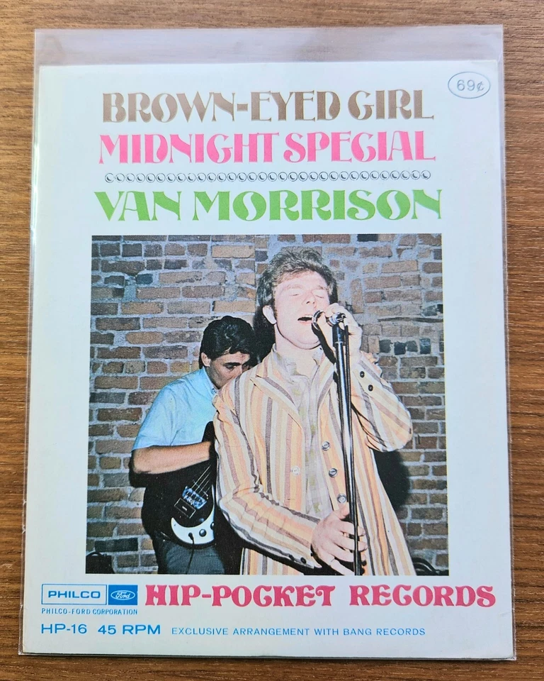 VAN MORRISON "Brown-Eyed Girl" sealed US only 4" HIP-POCKET 2-Song FLEXI DISC 69