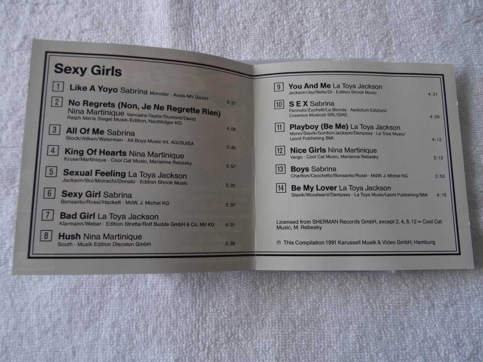 SABRINA LATOYA JACKSON NINA MARTINIQUE SEXY GIRLS VERY RARE GERMAN COMP