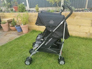maclaren double pram