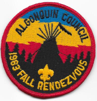 1983 Fall Rendezvous Algonquin Council Boy Scouts of America BSA