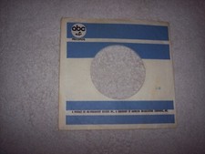 BLUE WHITE ABC RECORDS 7 INCH 45 RPM ORIGINAL SLEEVE ONLY NO SPLITS 373