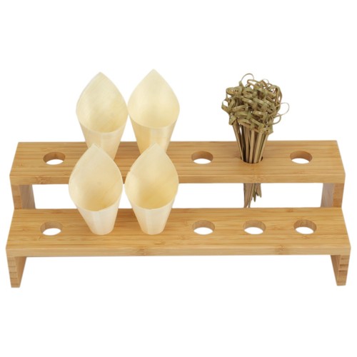 Soporte Tamaki con conos y pinchos de madera para exhibición de cono de bambú natural - Imagen 27 de 44