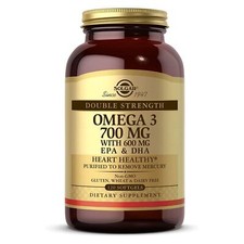 Solgar Omega-3 Doble Ácidos Grasos Poliinsaturados como Triglicéridos Naturales, 120 Cápsulas Blandas-image