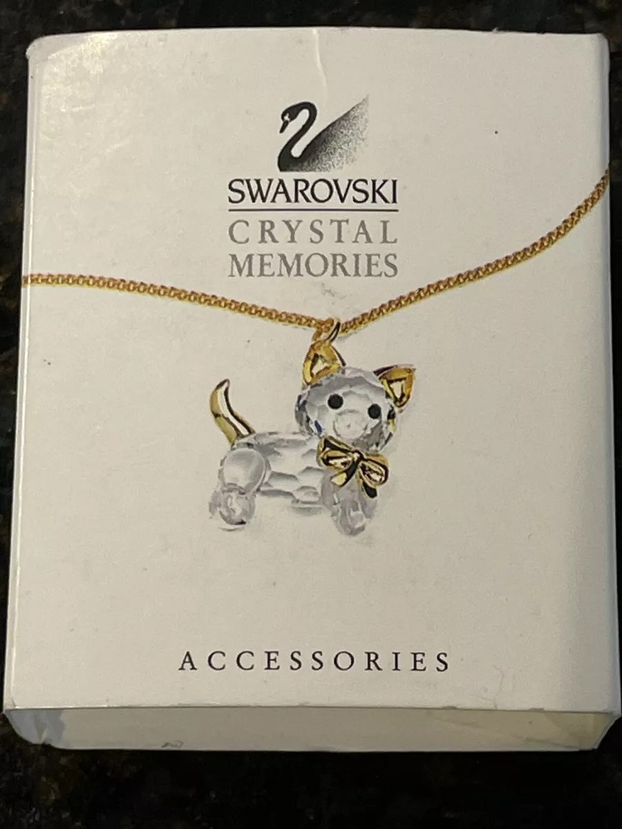 Swarovski crystal deals cat necklace