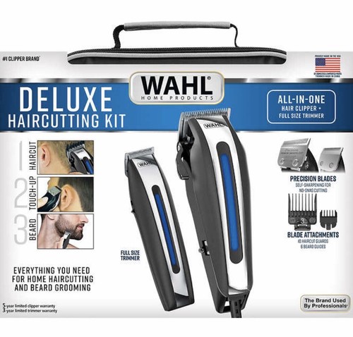 Wahl Deluxe Haircut Kit Professional 29 Piece Set With Beard Trimmer NEW - Picture 2 of 7