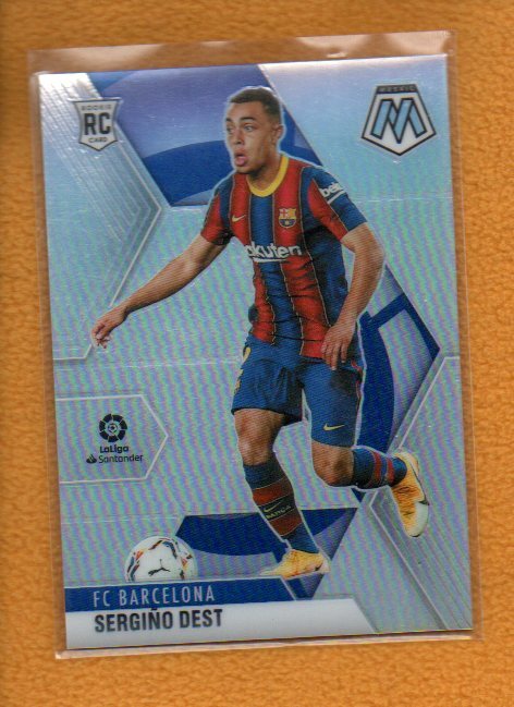 Sergino Dest 2020-21 Panini Mosaic SC La Liga Rookie Silver Prizm RC #58