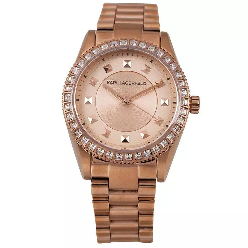 Karl Lagerfeld Ladies Joleigh Rose Gold Watch KL 2808