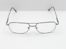 HART SCHAFFNER MARX 723 SLATE RECTANGULAR EYEGLASS FRAMES GRAY 54-16-145 USED