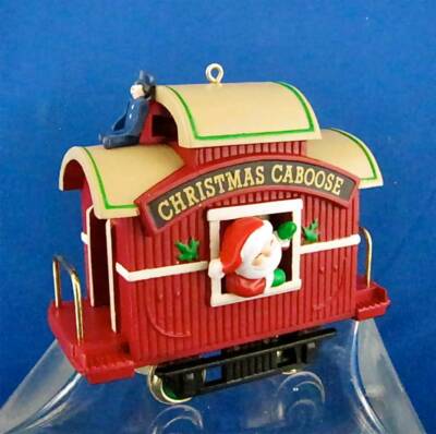 Hallmark 1989 Santa's Christmas Caboose Ornament - Here Comes Santa Series #11