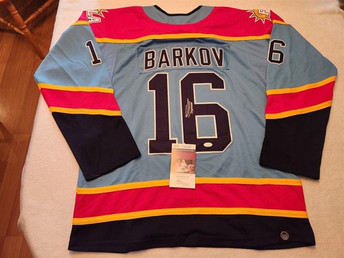 ALEKSANDER BARKOV signed PANTHERS custom jersey JSA COA SIZE XL - 第 1/4 張圖片