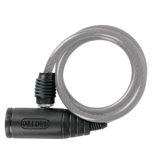 Oxford Bumper Cable Lock Clear 600x6mm Motorcycle Helmet Lock (OF01)