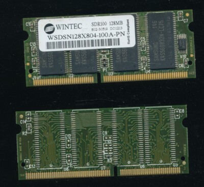 Wintec 128MB PC100 WSDSN128X804-100A SODIMM 144 LAPTOP MEMORY RAM Samsung