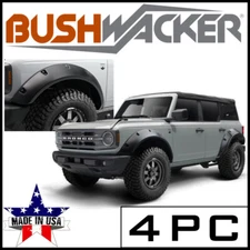 Bushwacker Pocket Style Front/Rear Fender Flares fit 2021-24 Ford Bronco 4-Door