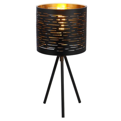 Tischlampe BLACK NIGHT Aus Metall – Schwenkbarer Schirm, Industrie-Design, Als Leselampe Oder Deko