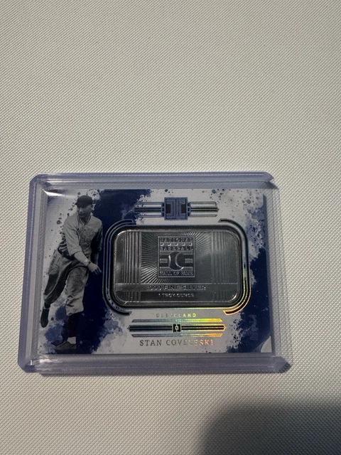 Stan Coveleski Impeccable Silver Bar Case Hit