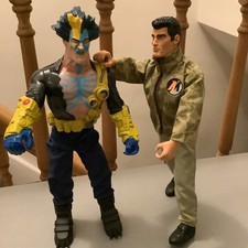 Action Man figure 1999 and Tempest acton man figure.2001. Hasbro.