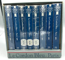 Le Cordon Bleu Paris VHS Cassette Box Set 8 French Cuisine Culinary Cooking