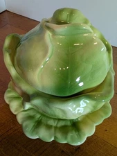 Cabbage Bowl With Lid/ Underplate 1971