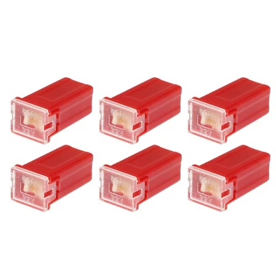 6 pcs Standard Boîte Formé Fusible 50 Amps Universel pour Voiture Camion Rouge - Photo 1/4