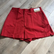 Women s Vintage Hartwell Shorts High Waist Red Size 15/16 USA Made