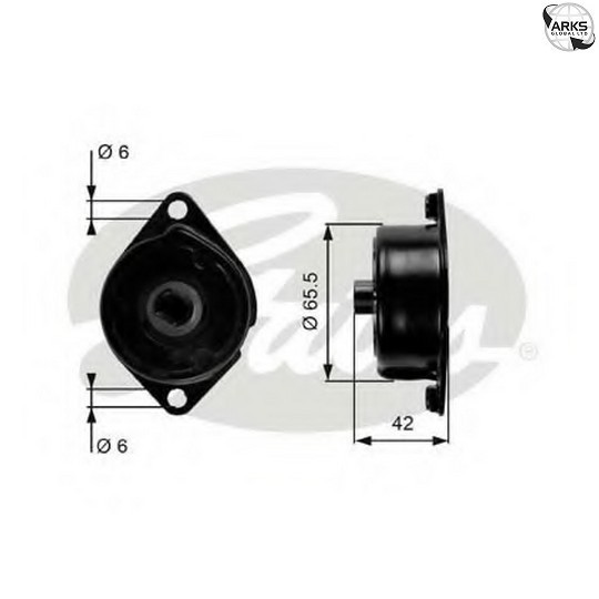 GATES T39090 Belt Tensioner, V-ribbed belt for BMW - Image 10
