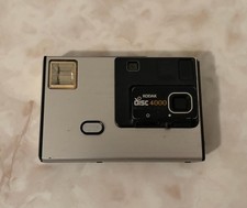 Kodak Disc 4000 Vintage Compact Film Camera Silver Black Made in USA UNTESTED
