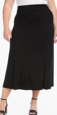 $25 AVA & VIV of TARGET LIGHTWEIGHT RAYON ALL SEASON STRETCH WAIST MAXI DRESS 2X