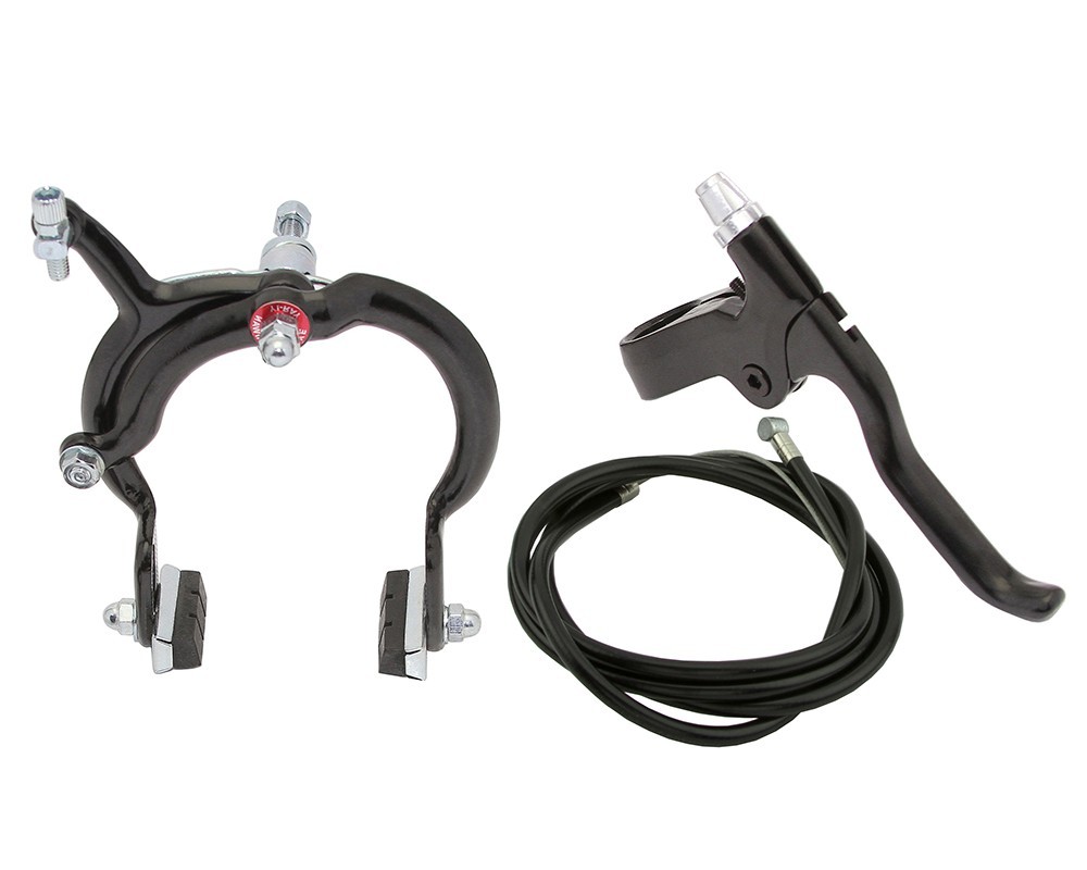 1080 Rear Bicycle Alloy Side-Pull Caliper Brake Black &ndash; Long Reach 78&ndash;102mm.