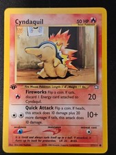 Pokemon TCG Cyndaquil 57 Neo Genesis 1st Edition Mint Near Mint (non-holo) on eBay