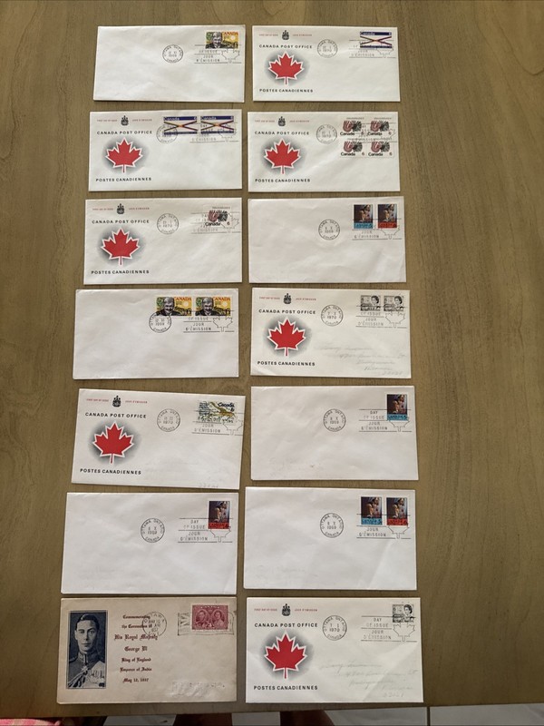 14 Canada First Day Covers