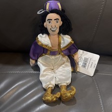 Disney Store ALADDIN's Aladdin Bean Bag Plush Dolls Stuffed beanies 10" w Tags