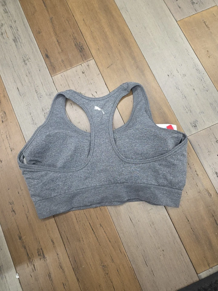 PUMA Womens Plus Size 1X Drycell Low Support Seamless Strappy Racerback Bra - Image 2 of 2