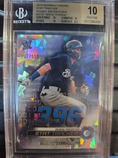 Brice Turang 2019 Bowman Chrome Stat Tracker /150 BGS 10 Pristine Brewers 